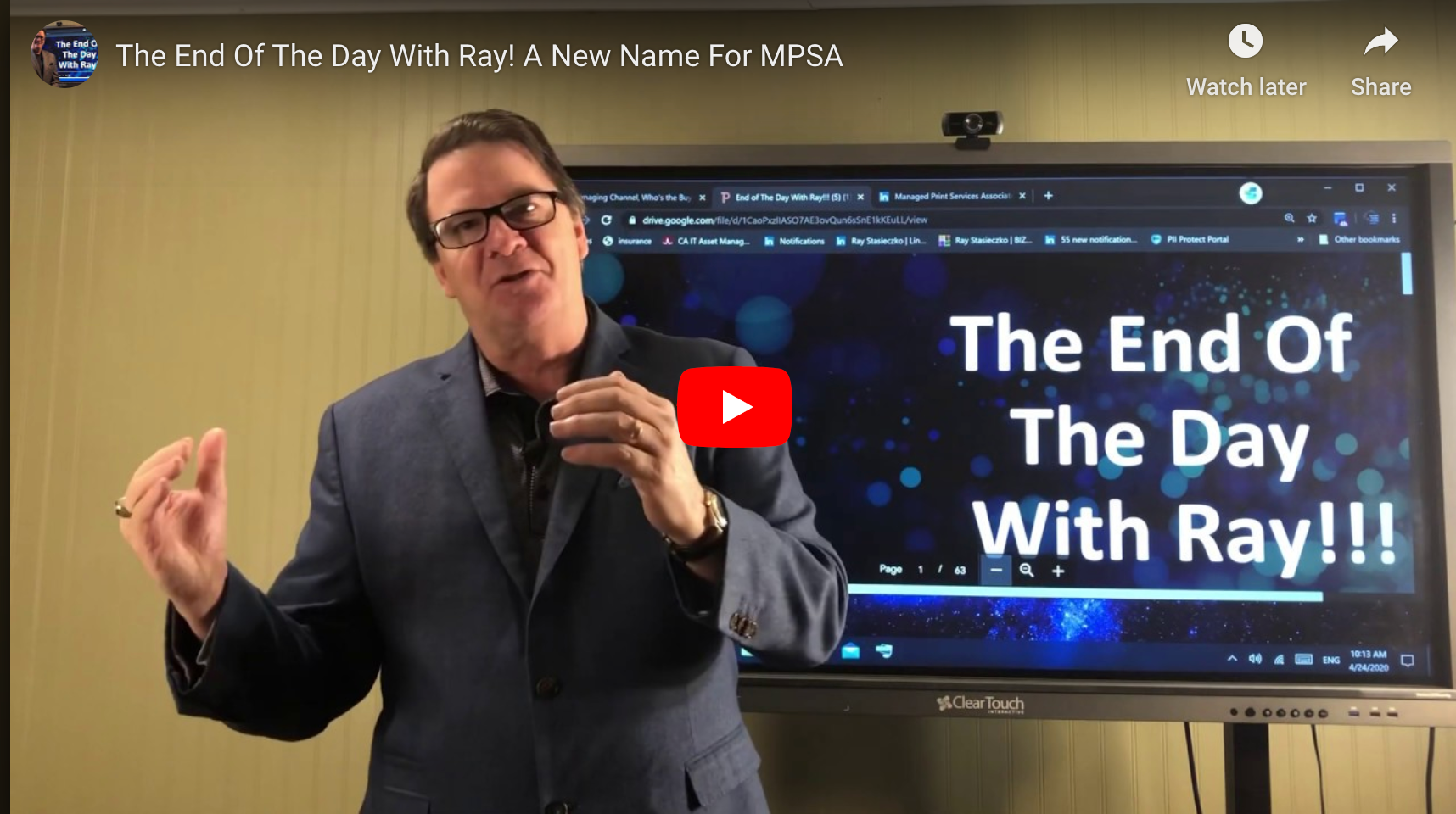 The End Of The Day With Ray! A New Name For MPSA