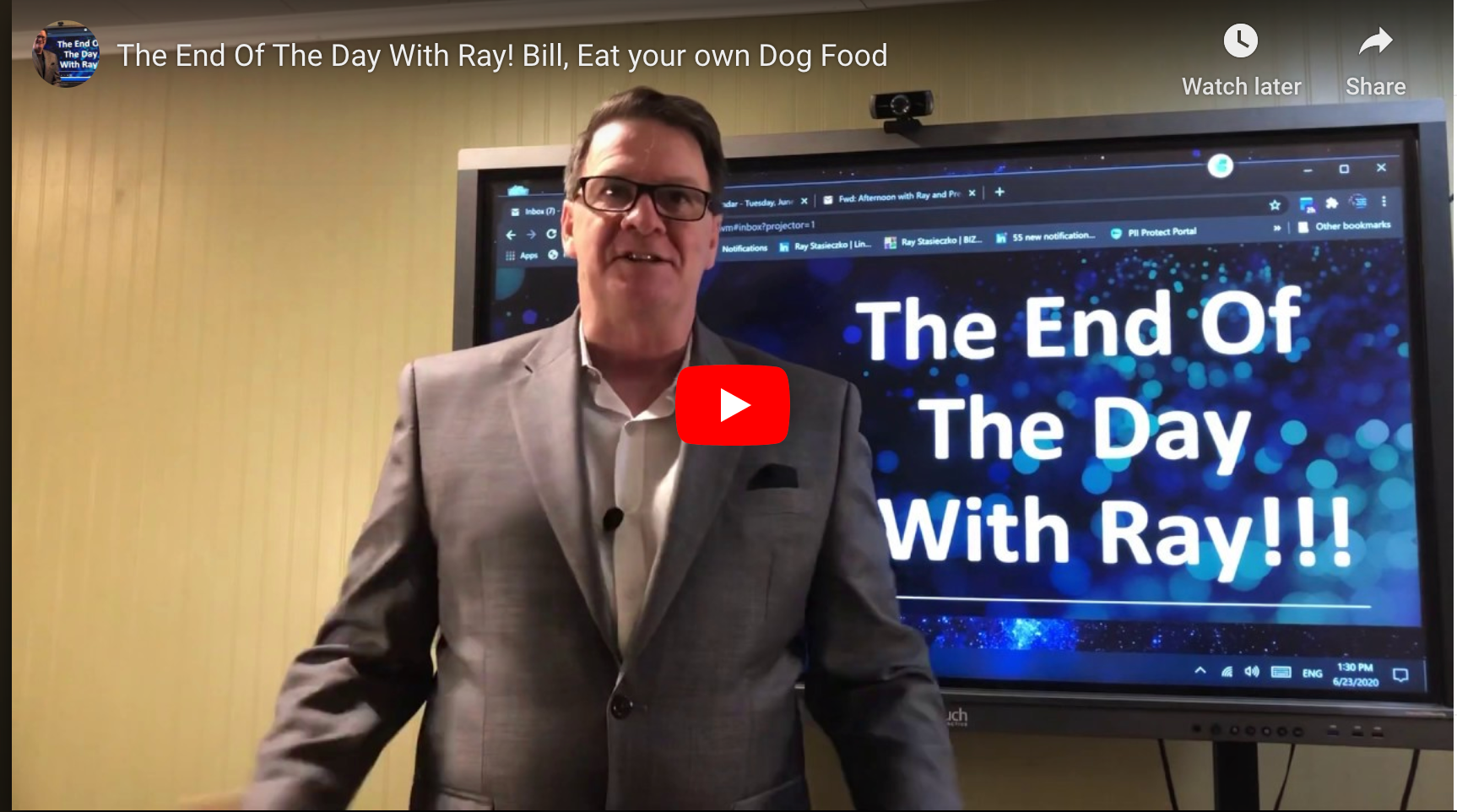 The End Of The Day With Ray! Bill, Eat your own Dog Food