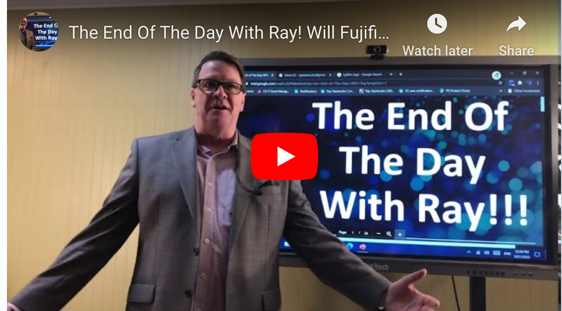The End Of The Day With Ray! Will Fujifilm ignore the realities of needed Consolidation?
