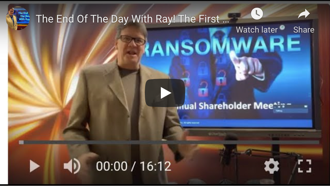 The End Of The Day With Ray! The First Ever Interview With Ransomware CEO