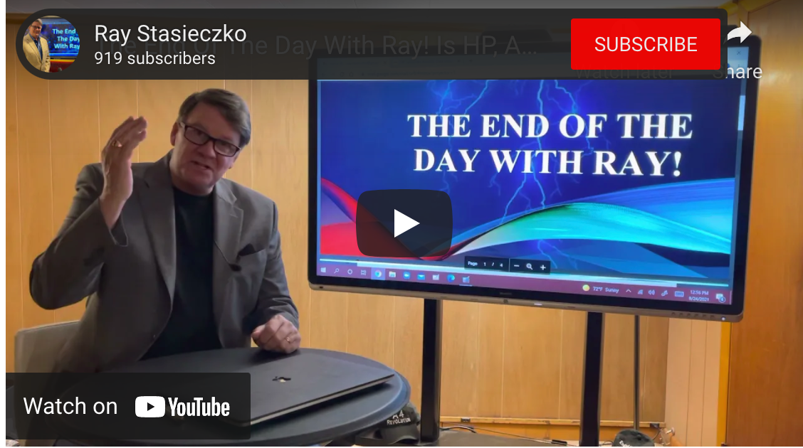 The End Of The Day With Ray! Is HP, Amplifying their data grab?