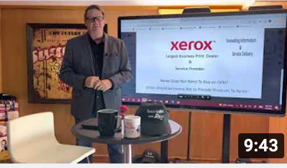 The End Of The Day With Ray! Xerox is positioned perfectly to continue with John Visentin vision!