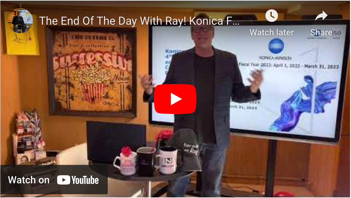 The End Of The Day With Ray! Konica FY 2022! I still have great concerns regarding Konica