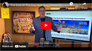 The End Of The Day With Ray! Some Thoughts For The BTA! Also, an Offer to its Board!