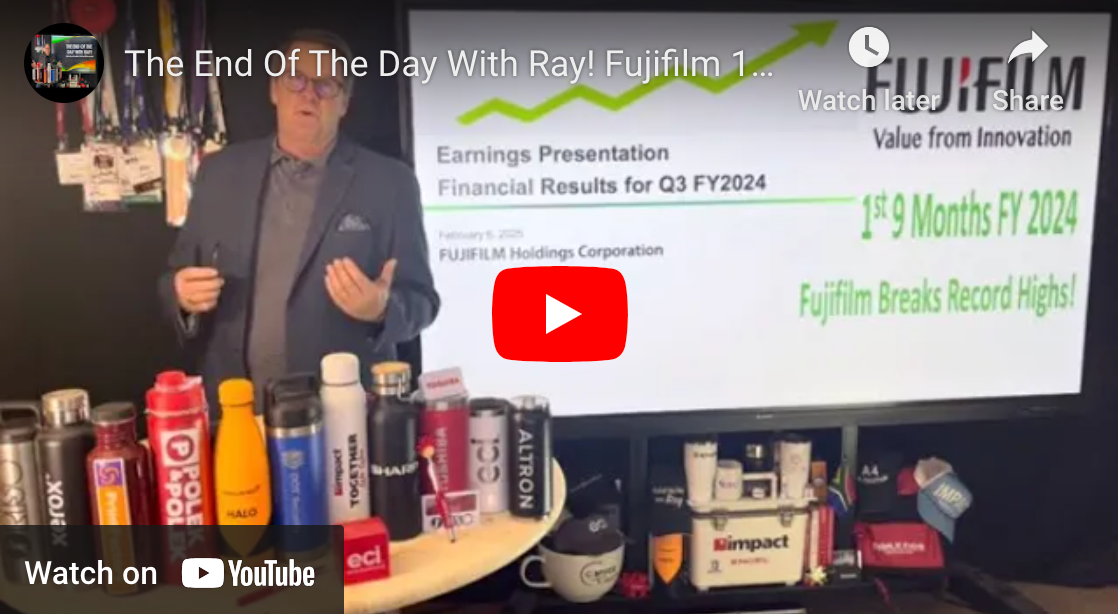 The End Of The Day With Ray! Fujifilm 1st 9 months FY 2024 & Thoughts Regarding Xerox Relationship!