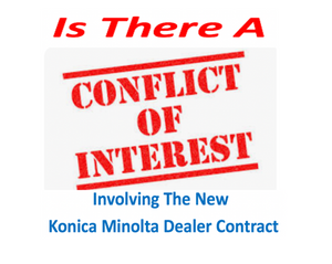 Last Friday's With Frank Episode Regarding Konica Minolta New Dealer Agreement Is Disturbing!
