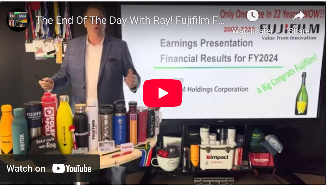 The End Of The Day With Ray! Fujifilm FY2024 - Another WOW In Order! Also Some Ray, Warnings.
