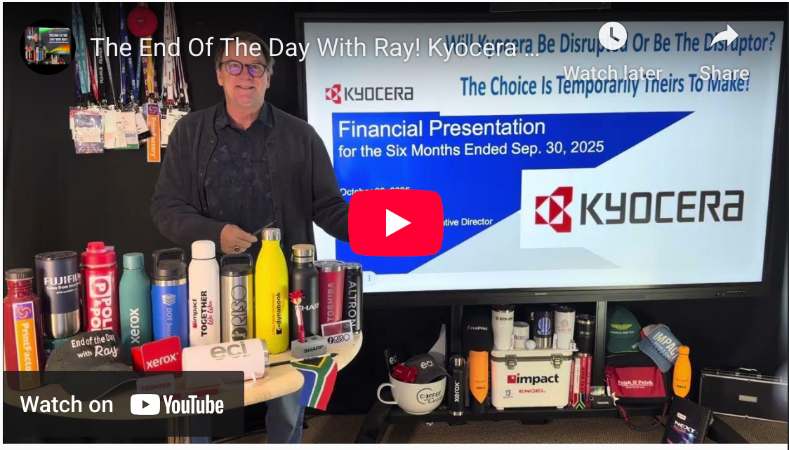 The End Of The Day With Ray! Kyocera 1st half FY 26! Kyocera It's Time To Challenge Status Quo!