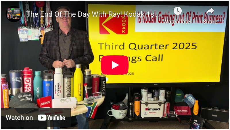 The End Of The Day With Ray! Kodak 1st 9 months FY 25 - I Am Asking Is Kodak Getting Out Of Print?
