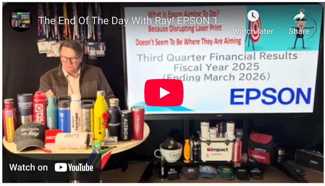 The End Of The Day With Ray! EPSON 1st 9 months FY 25 - Is EPSON Amining Opposite Target?