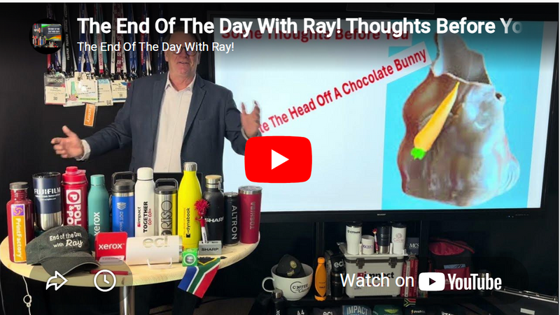The End Of The Day With Ray! Thoughts Before You Go Bite The Head Off A Chocolate Bunny!