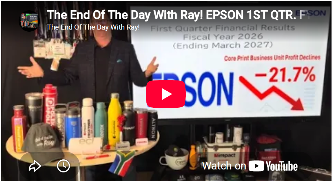 The End Of The Day With Ray! EPSON 1ST QTR. FY26 The Magic In Profit Math!